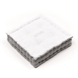 Today Cojín de Suelo Slub x Chambray x Bordado Capucine 40 x 40 x 10 cm TOD1700239299636