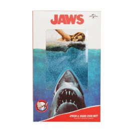 Sd toys Delantal Tiburón Jaws Poster Original Cine Culto Poliéster Talla Única Para Adultos Packaging Cartón