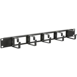 Lanview Panel Organizador de Cables 1U 19" con Orificios de Entrada y 5 Ganchos de Aluminio Negro RAL 9005 para Armarios Rack Precio: 12.50000059. SKU: B1H6N5PMRF