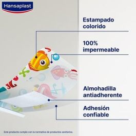 Hansaplast HP AQUAPROTECT KIDS Apósitos Impermeables para Niños, Protección Total contra el Agua, 20 unidades