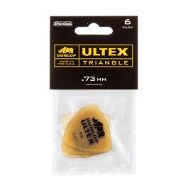 Dunlop Púas Ultex Triangle Amber 0.73 Mm - Pack 72 Unidades