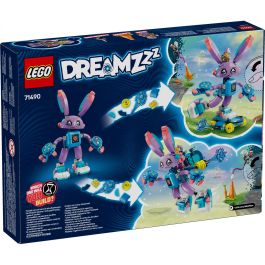 LEGO 71490 DREAMZzz Izzie y Bunchurro El Conejo Jugón Set de Construcción Articulado Transformable con Minifigura Izzie +7 Años