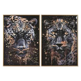 Cuadro Colonial DKD Home Decor Negro Dorado 3.5 x 70 x 50 cm (2 Unidades) Precio: 53.49999996. SKU: B187AR4T85