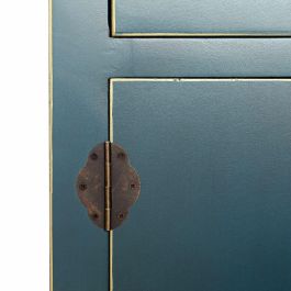 Aparador ORIENTE Azul Dorado Hierro Madera MDF 73 x 26 x 90 cm