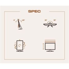 Pantalla para PC - JAPANNEXT - 23.8 FHD - IPS - 60Hz - Soporte ergonómico