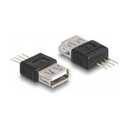 Delock Adaptador USB 2.0 Tipo A Hembra a 4 Pines, Conector USB Tipo A Macho, 5V, Negro/Plata Precio: 8.7604. SKU: B1JBPGELL2