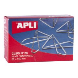 Apli Clips Mariposa Nº 20 - 60 mm Caja 25 Ud Plateados Precio: 1.68999974. SKU: BIX11915