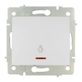 Solera Pulsador Luz Luminoso 10A 250V Serie Europa ERP04ILQC Blanco Termoplástico Empotrar 83x81mm Precio: 5.50000055. SKU: S7906886