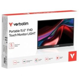 Verbatim 32402 Monitor Portátil Táctil 15.6" Full HD IPS USB-C Multimedia Negro con Altavoces