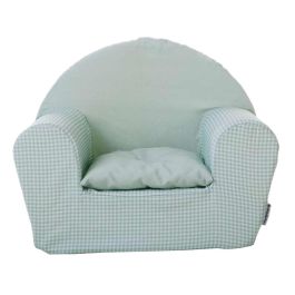 Creaciones Llopis Sofá Infantil Vichy Agua Marina Poliéster 52x42x42 cm Sin Montaje Creaciones Llopis Sofá Infantil Vichy Agua Marina Poliéster 52x42x42 cm Sin Montaje