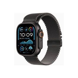 Apple Watch Ultra 2 grps Smartwatch Caja Titanio Negro 49mm Pulsera Milanese Loop Negro L