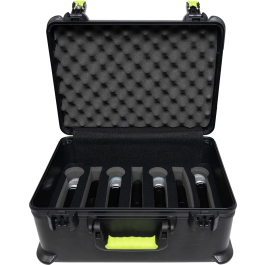 SBG Estuche de Transporte para 7 Micrófonos HF y Accesorios, Cierre TSA para Viaje