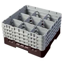 CAMBRO - 9S800-168 - Cesta de lavado 9 comp. 4 alturas - 14,8 cm Ø máx. - alt. máx. 21,7 cm - 50 x 50 x 26,7 cm - Azul Precio: 97.49999952. SKU: B1B4WACW66