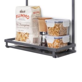 Emuca Estante para utensilios de cocina Titane, Acero, Gris antracita