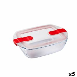 Fiambrera Hermética Pyrex Cook&heat 1,1 L 24 x 15,5 x 7 cm Transparente Vidrio (5 Unidades)