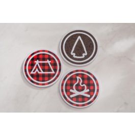 Cricut 2006582 Posavasos Redondos Blancos - Pack de 4