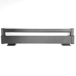 Herrajes Alk L358/458 Perchero Frontal Extraíble Optima para Armario, Grafito, Aluminio, Acero, Guías Extracción Total, 9 Perchas