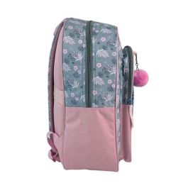Toybags Mochila Primaria Stitch Pink, Doble Compartimento, Adaptable a Carro, 44x30x20 cm