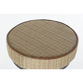 DKD Home Decor Taburete de Bar Balines de Metal y Ratán Marrón Claro y Plateado, Altura de Asiento 82 cm DKD Home Decor Taburete de Bar Balines de Metal y Ratán Marrón Claro y Plateado, Altura de Asiento 82 cm