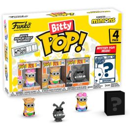FUNKO Bitty POP! Minions Series 4 - Blister con 4 Figuras Coleccionables (Incluye una Misteriosa Rara o Hiperrara) Precio: 15.49999957. SKU: B18M25GLR3