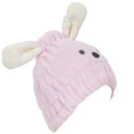 Cosmetic Club Gorro Secar Cabello Microfibra Superabsorbente Talla Única 30x25 cm Modelos Surtidos Gato Conejo