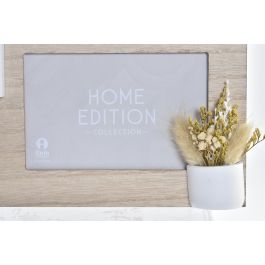 Marco Multifoto Urban DKD Home Decor Marron Blanco 3 x 41 x 39 cm (2 Unidades)