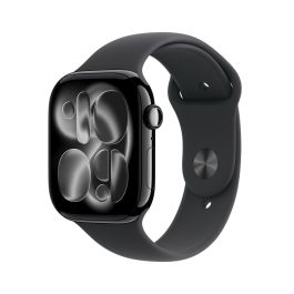 Apple Watch S11 Cellular Aluminium 46mm Diamantschwarz con Sportarmband schwarz