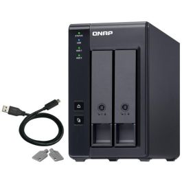 Qnap TR-002 DAS Caja de Expansión RAID USB Tipo C de 2 Bahías 3.5"/2.5" Formato Torre