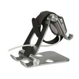 Soporte para Móviles KSIX Swivel Plateado Soporte para Móviles KSIX Swivel Plateado