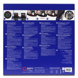 Sparco Tapacubos Sicilia Bicolor 14" Plata-Negro SPC1473SVBK 4 Unidades