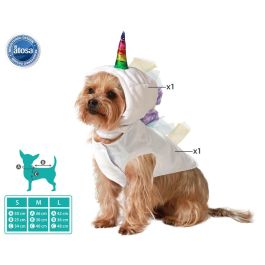 Disfraz Mascota Unicornio Blanco Poliéster Talla S Fantasía