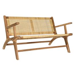 Banco DKD Home Decor Marron Natural 76 x 68 x 120 cm