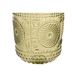 DKD Home Decor Copa Colonial de Cristal Verde 265ml 8 x 15.5 cm Set de 6 copas