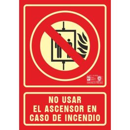 Pictograma Syssa Señal De No Utilizar En Caso De Incendio En Pvc Fotoluminiscente 210x297 mm Precio: 4.58999948. SKU: B1EBRT5BKN