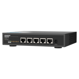 QNAP QSW-3205-5T switch No administrado 10G Ethernet (100/1000/10000) Escritorio Negro QNAP QSW-3205-5T switch No administrado 10G Ethernet (100/1000/10000) Escritorio Negro