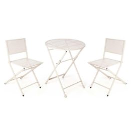 Conjunto de Mesa con 2 Sillas Ibergarden HS23377/78 Blanco Precio: 113.50000013. SKU: B18ASQ5LZR