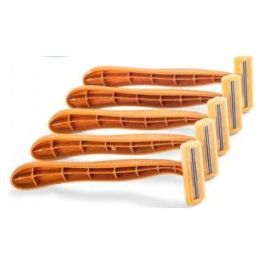 Bamboovement Maquinilla de Afeitar Ecológica con 3 Cuchillas de Acero y Mango de Madera - Pack 5 Unidades - Vegana y Sin Plástico Precio: 5.94999955. SKU: B1BDKFH5PS
