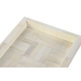 Bandeja Decoracion Colonial DKD Home Decor Crudo 15.5 x 2.8 x 20.4 cm