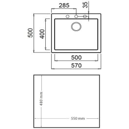 Fregadero de Un Seno Teka Forsquare 50.40 TG Blanco Fregadero de Un Seno Teka Forsquare 50.40 TG Blanco