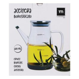 Aceitera de vidrio borosilicato 600 ml con tapón de acero inoxidable - La Mediterranea (12 Unidades) Precio: 99.50000005. SKU: B1JC2X97V5