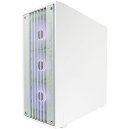 LC-Power Midi Tower LC-810W-ON PC Blanco para Juego ATX EATX micro ATX Mini-ITX Metal Plástico Vidrio Templado
