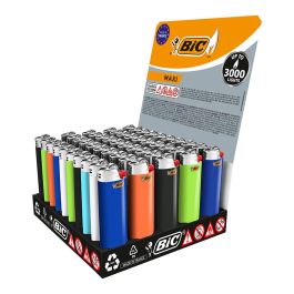 Bic j26 Encendedor Maxi Colores Surtidos Expositor 50 Uds Precio: 63.50000019. SKU: B1F33ZMASY