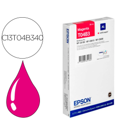 Epson Tinta Magenta Workforce Pro WF-C8190DW, C8190DTWC, C8610DWF, C8690DWF, C8690DTWFC, C8690DTWF, C8690D3TWFC (XL) Sustituye C13T34B340 Precio: 108.68999966. SKU: S8405219