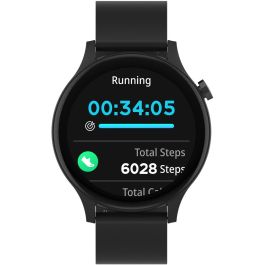 Denver Smartwatch SWC-338B Reloj Inteligente Pantalla Táctil Monitor de Ritmo Cardíaco Bluetooth 5.3 Resistente al Agua IP67 Negro