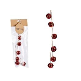 Tira Cascabel Rojo Brillante Navidad 3 cm Krist+ - 11x30x3 cm, Plástico (48 Unidades) Precio: 68.4999997. SKU: B1DFQRWDV7