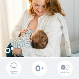 Doomoo Pack de 3 Arrullos Gasa Algodón Orgánico Certificado Oeko-Tex Verde BAB5400653010770