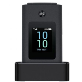 TCL 4043D T313D1-3ALCA112 Teléfono Móvil 4G para Mayores, Pantalla 3.2" Dual SIM, Botón SOS, Gris Oscuro