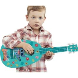 Lexibook Ukulele de Madera Stitch con 4 Cuerdas de Nylon, 53 cm, Instrumento Musical Educativo para Niños de 3 Años, Guía Incluida