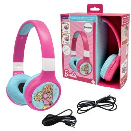 Lexibook Auriculares Plegables Barbie Inalámbricos Bluetooth 5.0, con Micrófono y Cable Jack Extraíble, Sonido Protegido para Niños