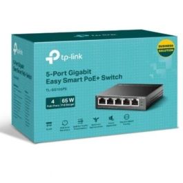 TP-Link TL-SG105PE Switch Gigabit Easy Smart 5 Puertos (4 PoE+ 65W) para Cámaras IP, Puntos Acceso y Teléfonos IP. Carcasa Metálica. TP-Link TL-SG105PE Switch Gigabit Easy Smart 5 Puertos (4 PoE+ 65W) para Cámaras IP, Puntos Acceso y Teléfonos IP. Carcasa Metálica.